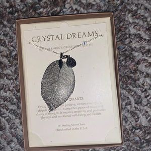 Crystal dreams necklace druzy quarts